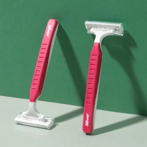 تیغ اصلاح چندبار مصرف 2 لبه زنانه Rubber Grip<br>(بسته 5 عددی)