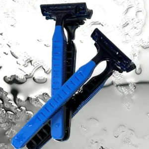 تیغ اصلاح چندبار مصرف 2 لبه مردانه Rubber Grip<br>(بسته 5 عددی)